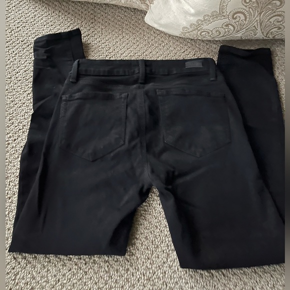 PAIGE Women’s Verdugo Crop Jeans in Black Overdye. - Picture 3 of 10